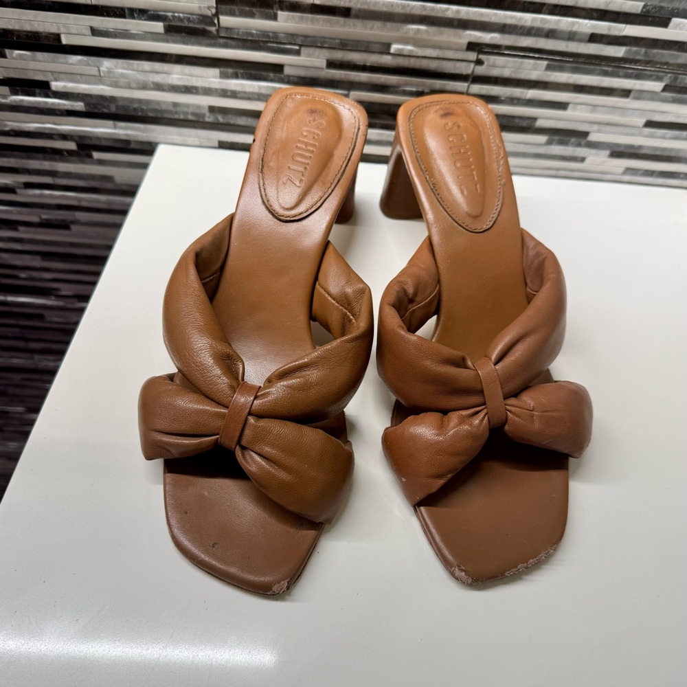 SCHUTZ Brown Fairy Heel Mule